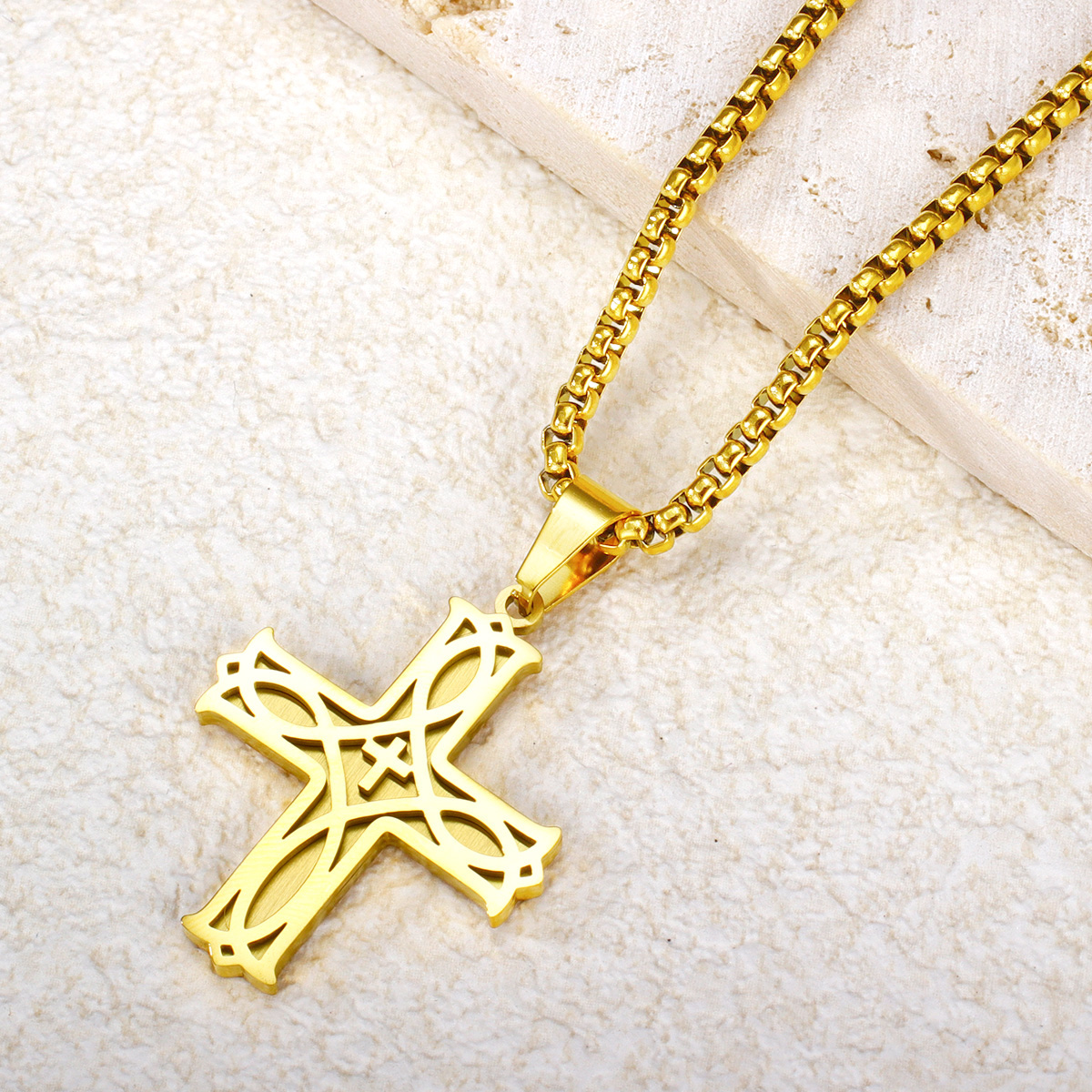 不锈钢爱尔兰凯尔特结基督教十字架